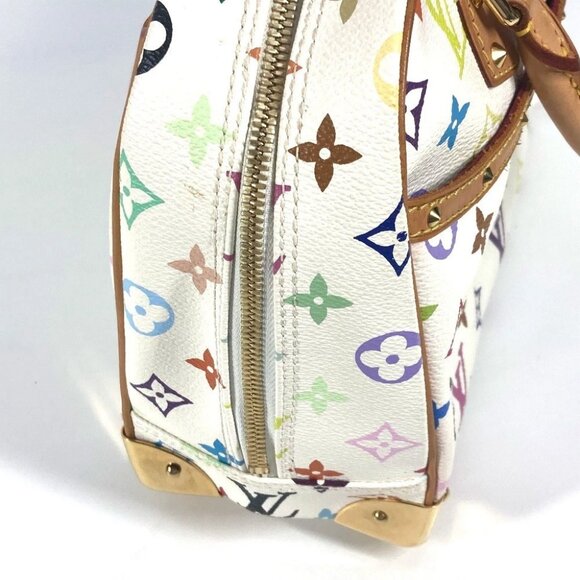LOUIS VUITTON M92663 MonogramMulticolore Trueville Bag Hand Bag Blanc White - Picture 8 of 14